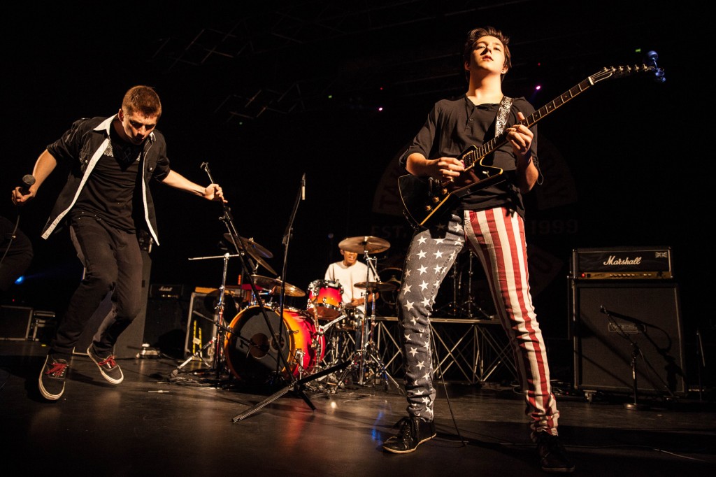 The Cave, a local band, warming up the crowd before the main event. PHOTO: NOR ASYRAF 