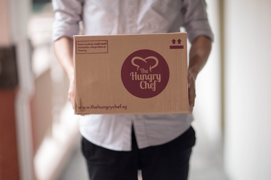 ALL BOXED UP: Ready-to-cook meals from The Hungry Chef are delivered straight to your doorstep, with everything packaged in a convenient parcel. (PHOTOS: MATTHEW CHEW)