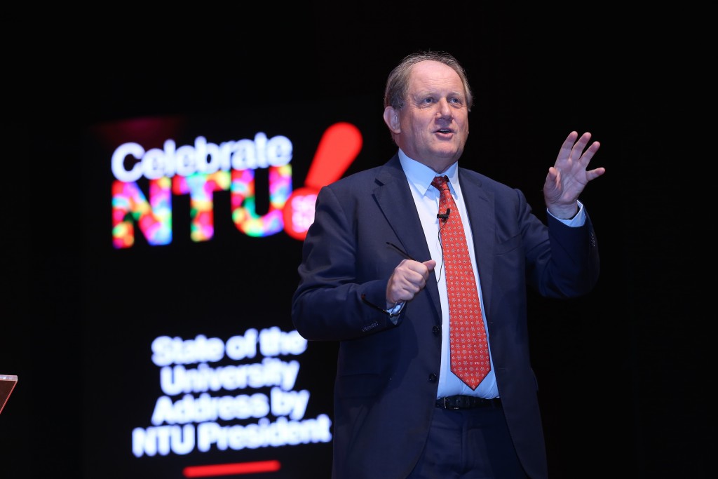 MOVING AHEAD: While Professor Andersson was delighted with NTU’s academic and research achievements in the past year, he also spoke of the need to work harder to maintain and improve on these successes. (PHOTO: NTU)