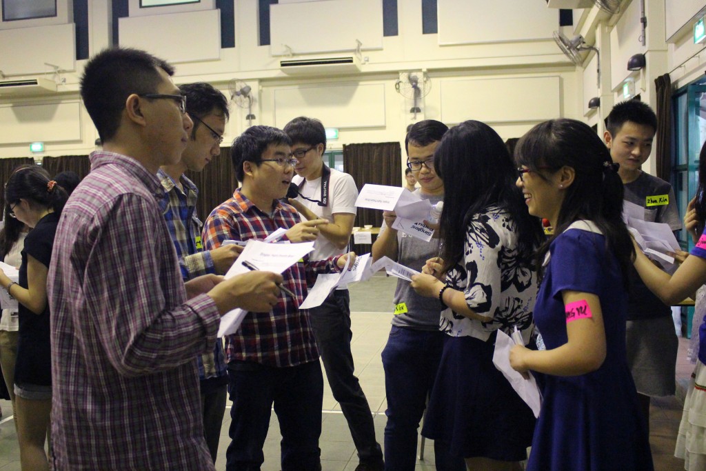 The party provided graduate students with an opportunity to mingle in a free and easy setting. PHOTO: ALCIA GOH