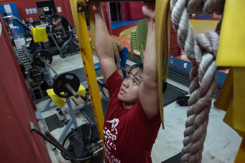 Chen plans to cut his weight by another 10kg as he believes he would be more competitive at a lower weight class. He now adheres to a strict, balanced diet of chicken, vegetables and rice. PHOTO: KENJI KWOK