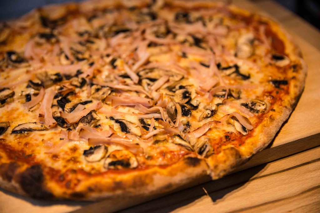 Turkey Ham and Mushroom Pizza by MIA Pizza and Pasta Express. PHOTO: JAMES NG