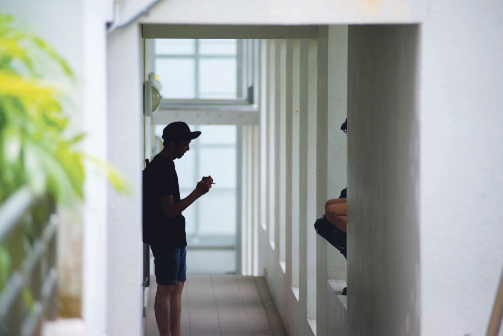 Should a campus-wide smoking ban be passed, smokers will have to leave campus for smoke breaks. PHOTO: VALERIE LAY