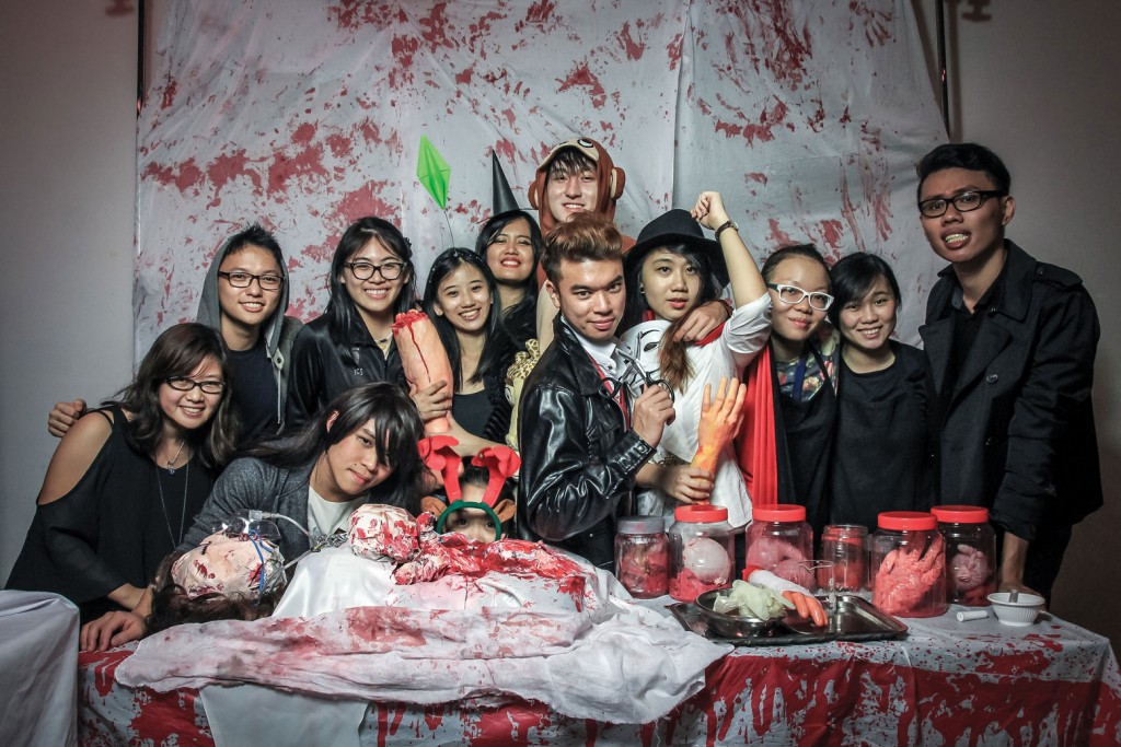 The Art, Design and Media School (ADM) throws an annual Halloween celebration for its students to come together over spooky Halloween-themed games and photobooths. PHOTO: ADM STUDENT CLUB
