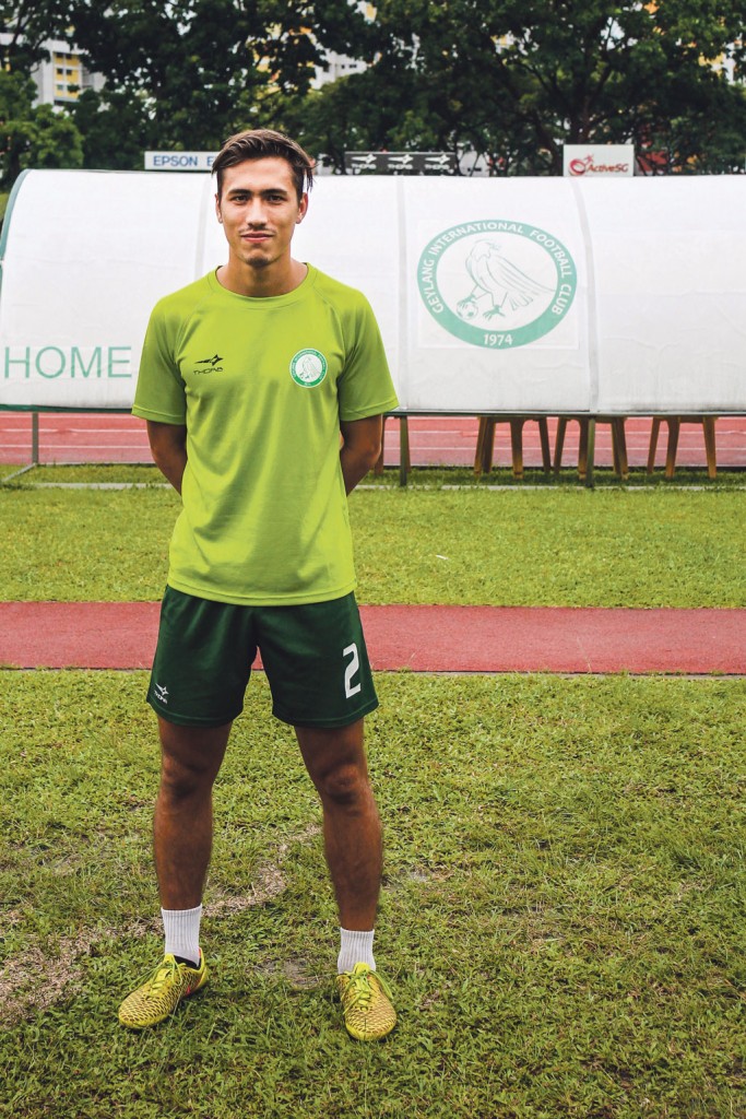 Anders Aplin is determined to keep his spot in  Geylang International FC's starting lineup. PHOTO: KHAIRUL ANWAR