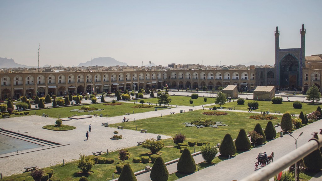 GRAND SQUARE: The Naqsh-e Jahan Square, also known as Imam Square, in Isfahan is larger than Moscow’s Red Square, and is a Unesco-listed World Heritage Site.