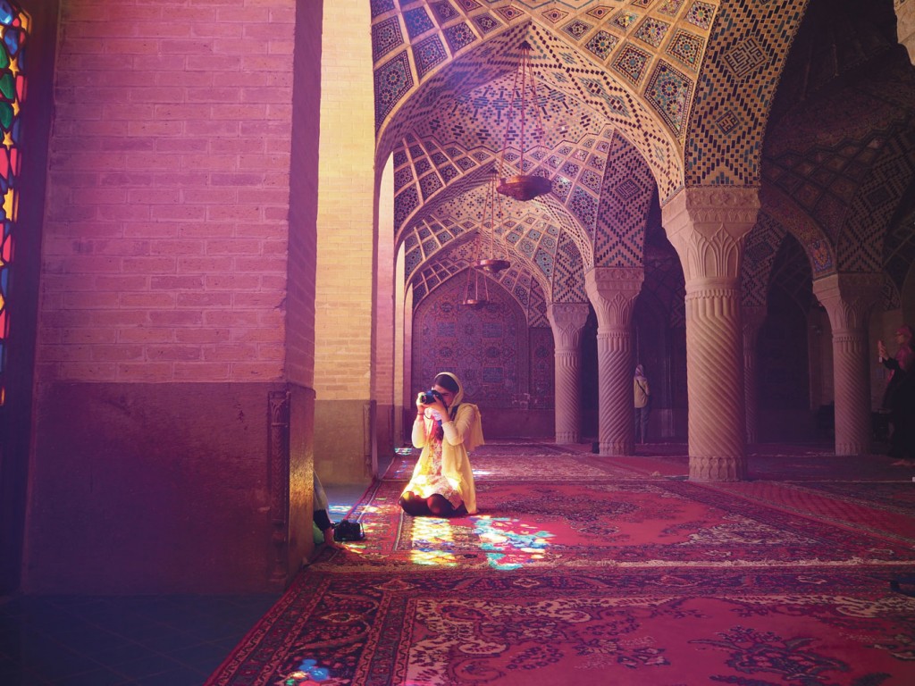 COLOURFUL KALEIDOSCOPE: The Nasir ol Molk in Shiraz is predominantly pink - like the roses that thrive in the region. PHOTO: AQIL HAZIQ MAHMUD, LOUISA TANG, MATTHEW MOHAN, NICHOLAS TAN AND SAMUEL HE