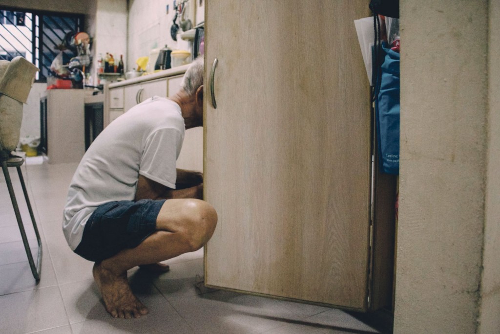 “He doesn’t like to be disturbed when he’s cooking. Even when we had a maid, the maid had to learn only by looking at him cook,” said Ms Leong, 46. 