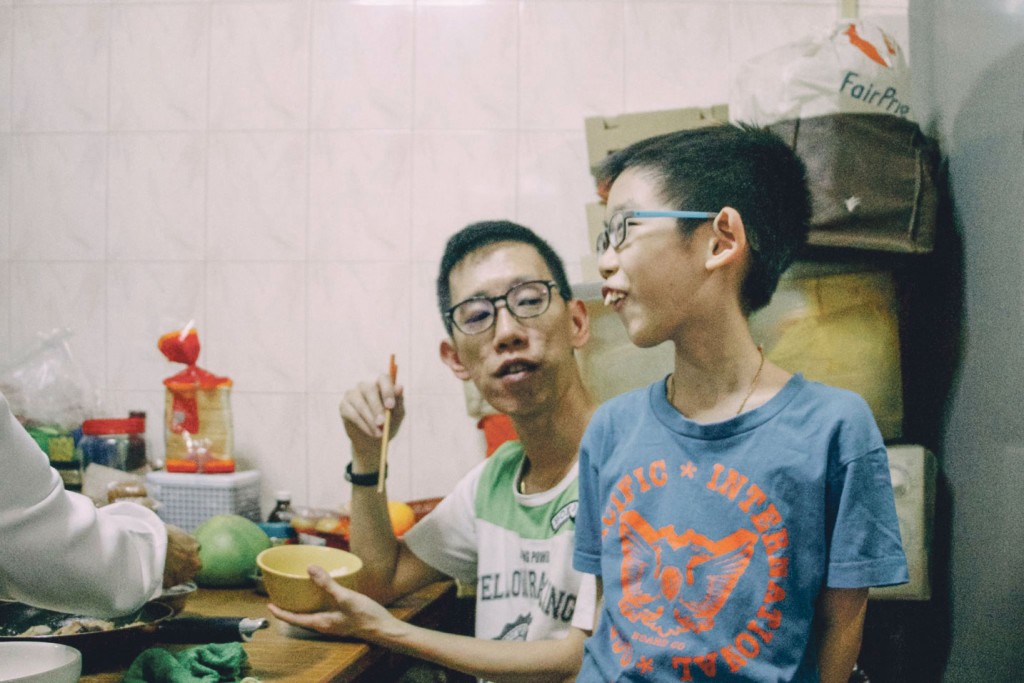 Lucas, 10, also grew up in his grandparents’ apartment, staying with Mr Leong and Mdm Tham until he was six. Like his father Mr Ken Leong, 44, Lucas graduated from the PAP kindergarten downstairs.   Although Lucas had the luxury of playing at the fourth floor playground, his father recalled with fondness other forms of entertainment.   “We used to play hide and seek from the fourth floor to the 16th floor. We even went all the way to the rubbish storage area downstairs. In the end, everyone would just come home because we couldn’t find each other,” said the younger Mr Leong. 