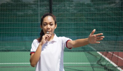 Angelene Singh, an umpire of seven years, has officiated games in Thailand, Brunei, and Malaysia. PHOTO: VALERIE LAY