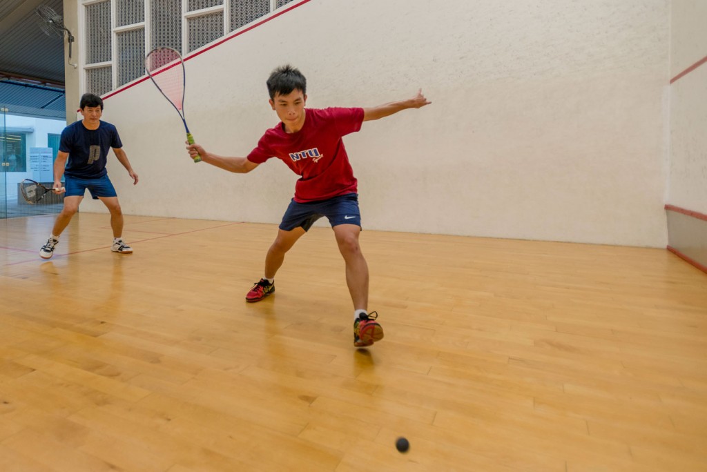 Austin dropped a number of sports to pursue competitive squash in 2008 under the guidance of Mr Ong. PHOTOS: ZHENG JUNCEN    