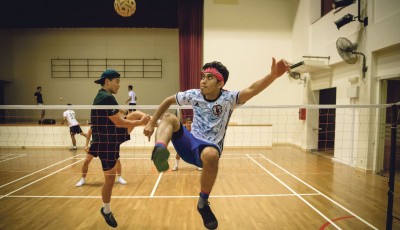 Hall 3’s sepak takraw captain Muhammad Firdaus (right) hopes the sport will remain a part of IHG. PHOTO: ZHENG JUNCEN