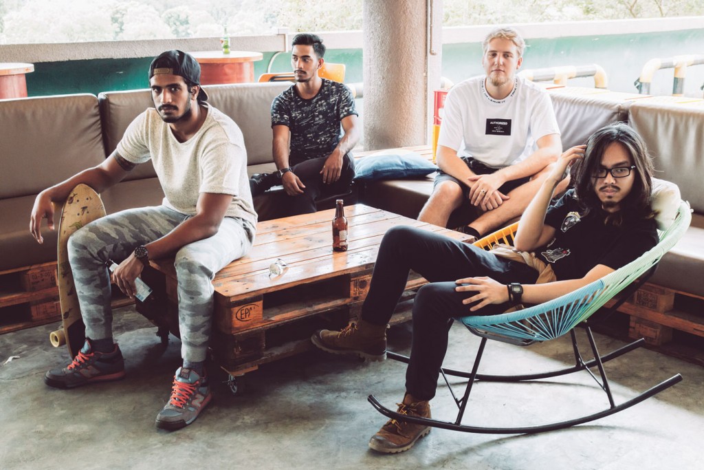 Models: (from left to right) Satyajeet Akhilesh, Ibrahim Bin Zubir, Patrick Nagel, Raymond Limantara Sutisna