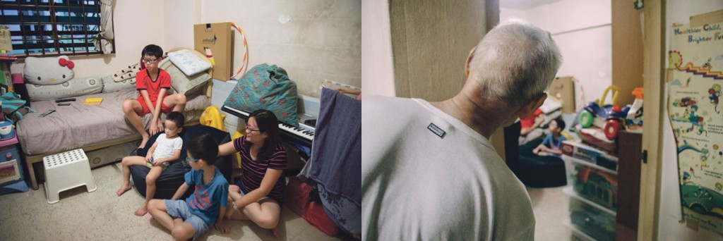 When everyone is back home, the family’s pastime is to watch TV, usually long-running TV serials from Hong Kong. Sometimes, they even eat their dinners together in front of the TV screens.  “It’s a three-room flat, but there used to be four TVs — the one in the kitchen is now decommissioned already,” said Mr Ken Leong.