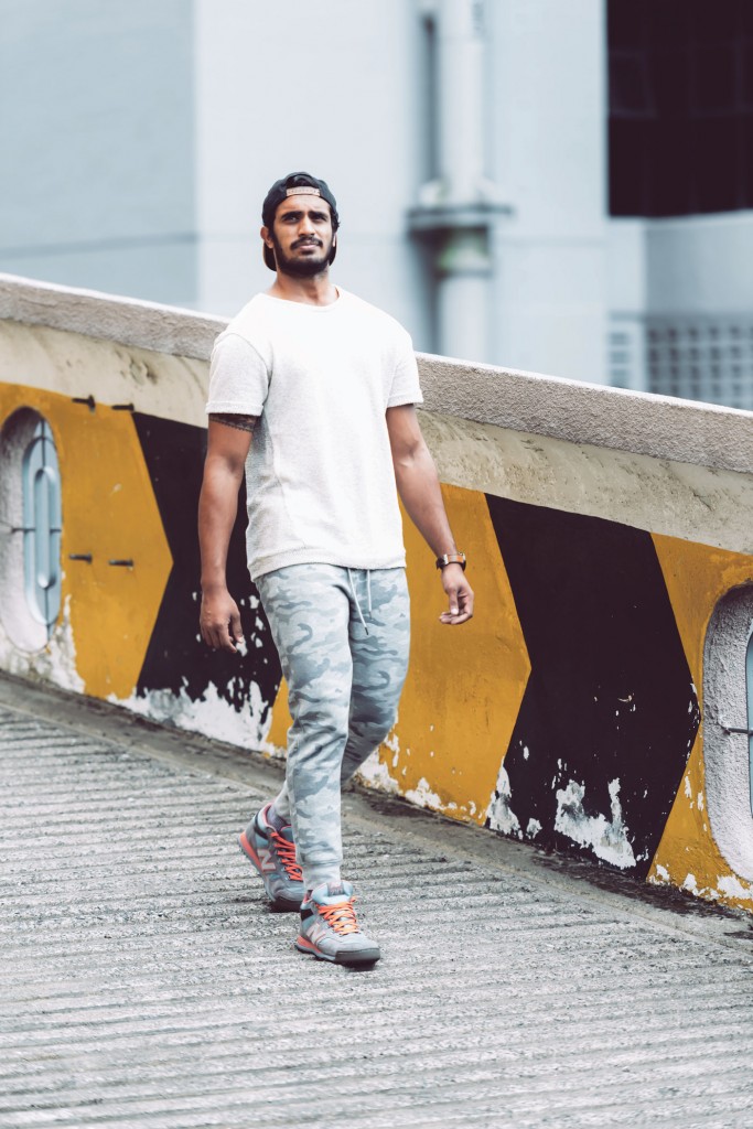 On Sat: Top, from Zara, $59.90; Pants, from Pull & Bear, $39.90; Cap, from Pull & Bear, $29.90; Shoes and watch, Model’s own.