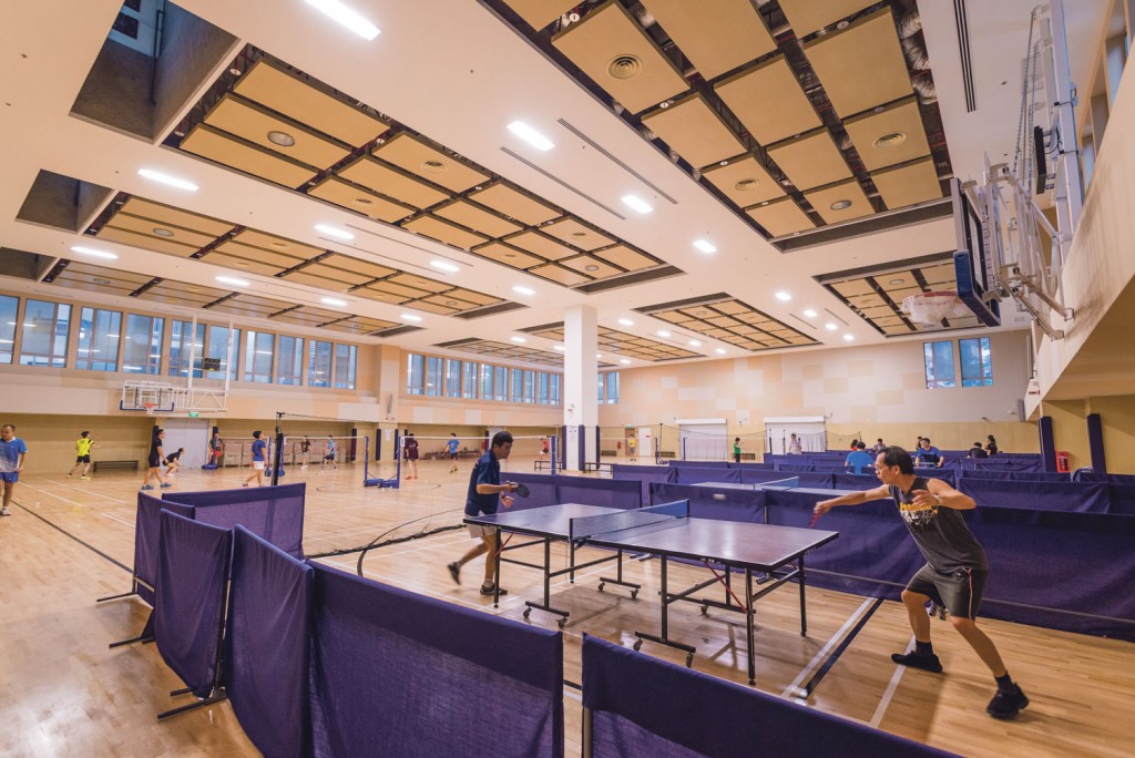The North Hill multi-purpose hall is now open for sports activities. PHOTO: VALERIE LAY