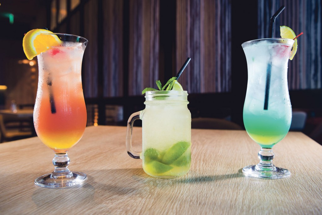 (Left to right) Get A Life, Classic Mojito and Uni Life are sure to chase your Monday blues away. PHOTO: ZHENG JUNCEN