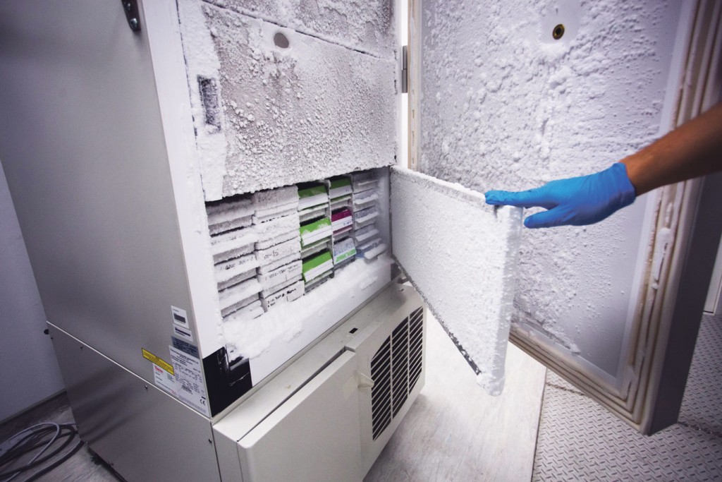 rozen shut: The centre has a few projects underway, such as identifying the factors that contribute to complications in diabetes. This is in partnership with Khoo Teck Puat Hospital and Tan Tock Seng Hospital. Due to its sensitive nature, the fridge that stores all the samples requires a key card that tracks every single access.