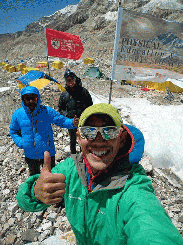 By reaching Everest South Base Camp, the NTU-NIE Everest Team Singapore has taken a significant step towards scaling the mountain’s summit. PHOTOS COURTESY OF NTU SINGAPORE