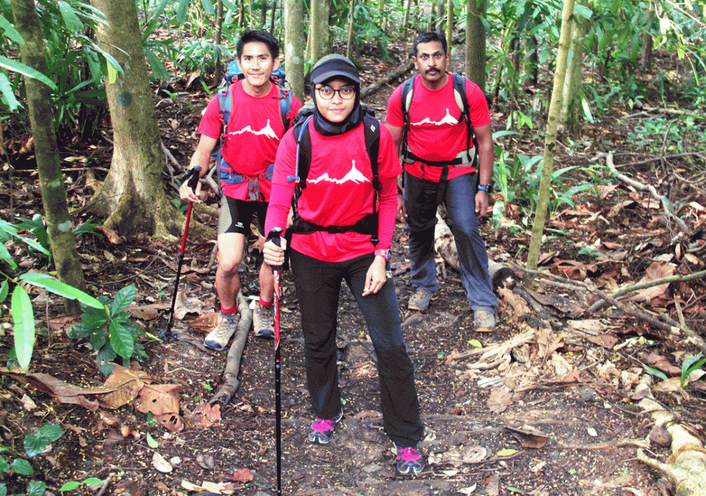 The NTU-NIE Everest Singapore team, comprising (from left) Jeremy Tong, Nur Yusrina Ya’akob and Dr Arjunan Saravana Pillai, will bid to scale Mount Everest by early June.  PHOTOS COURTESY OF NTU SINGAPORE